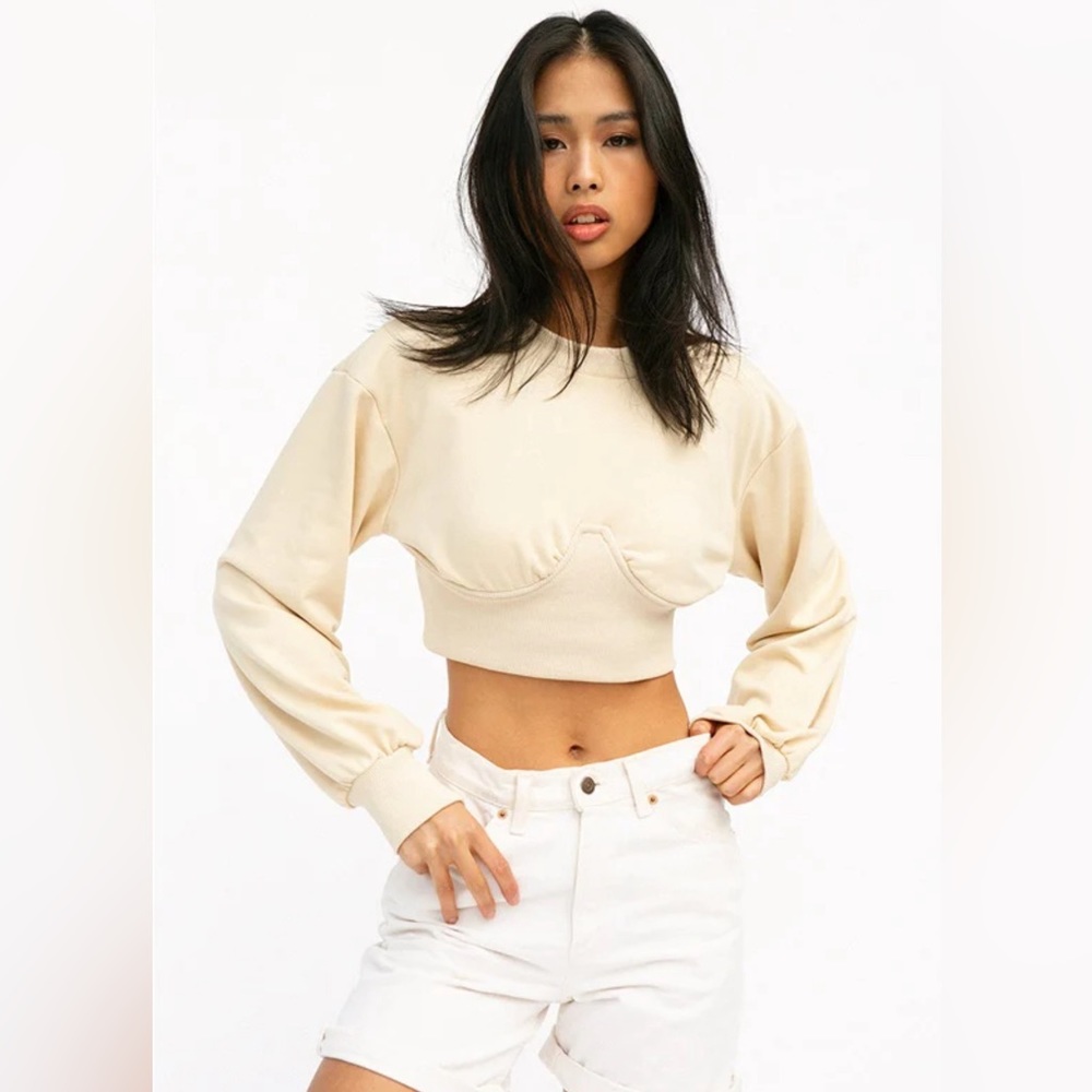 NWT Sabo crop underwire sweater